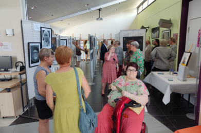 Vernissage de l'exposition. crédit photo : Philippe Pissonnier